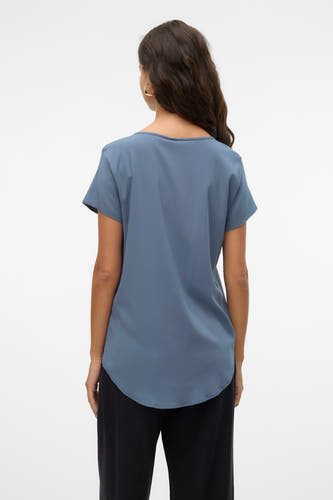 Blouse (korte mouwen) Blauw - VERO MODA®