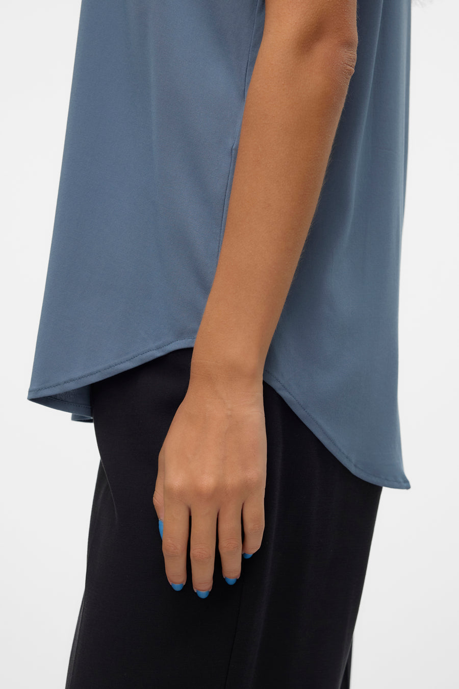 Blouse (korte mouwen) Blauw - VERO MODA®