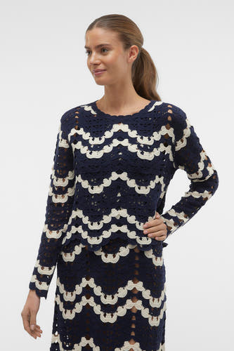 Trui met ronde hals Blauw - VERO MODA®
