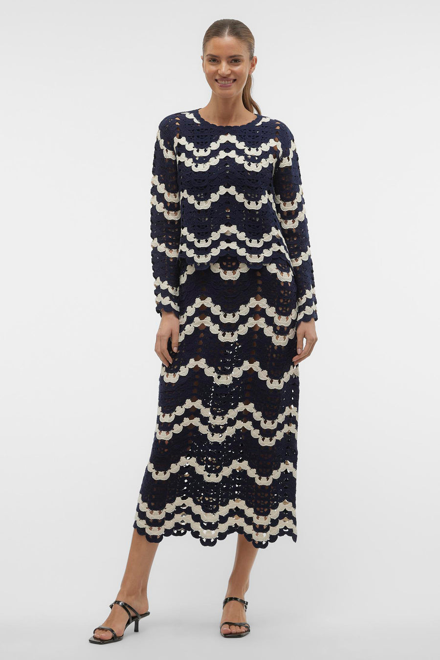 Trui met ronde hals Blauw - VERO MODA®