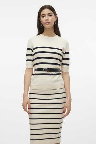 Trui met ronde hals Ecru - VERO MODA®