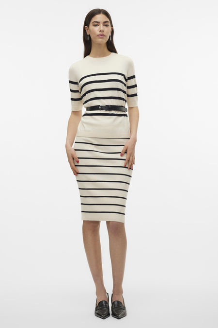 Trui met ronde hals Ecru - VERO MODA®