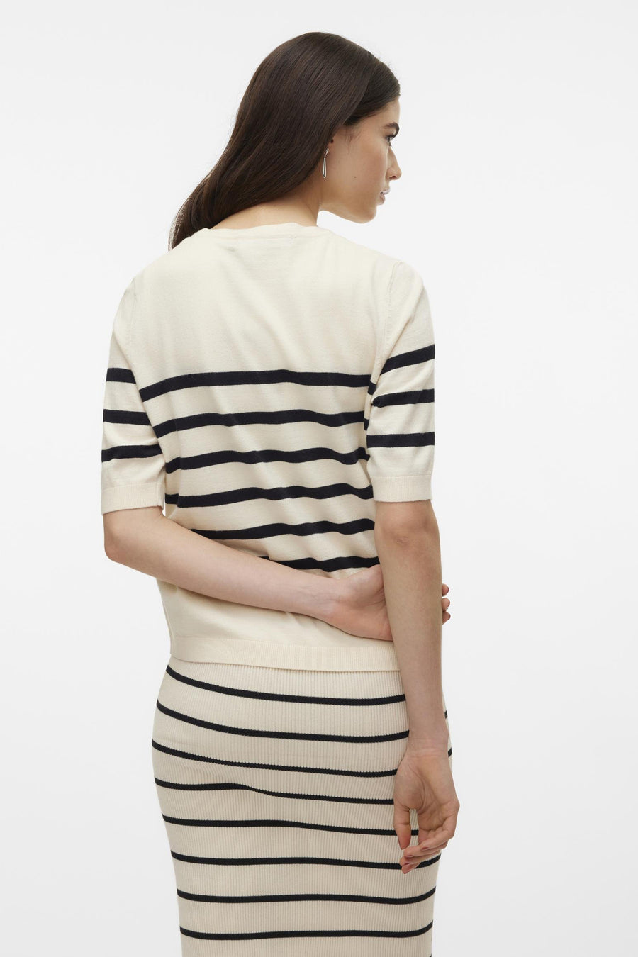 Trui met ronde hals Ecru - VERO MODA®