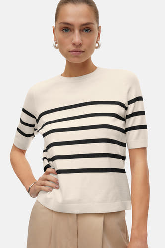 Trui met ronde hals Ecru - VERO MODA®