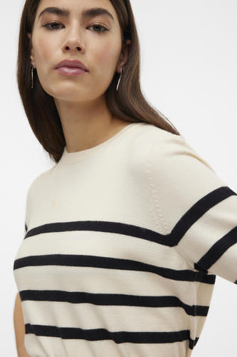 Trui met ronde hals Ecru - VERO MODA®