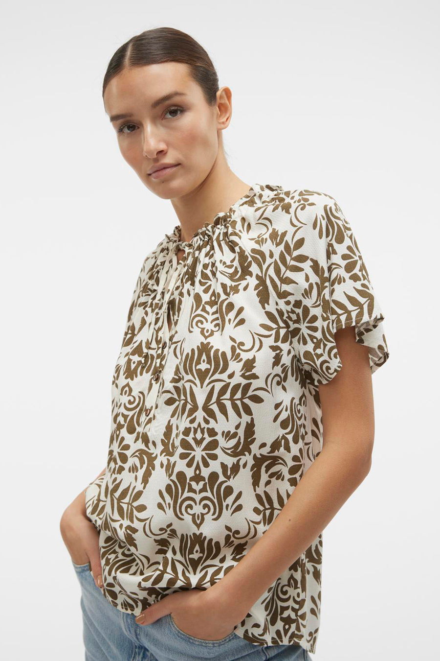 Blouse (korte mouwen) Groen - VERO MODA®