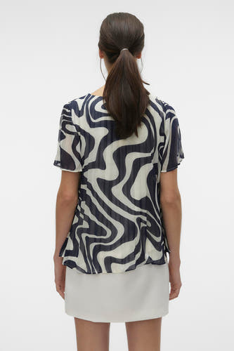 Blouse (korte mouwen) Blauw - VERO MODA®