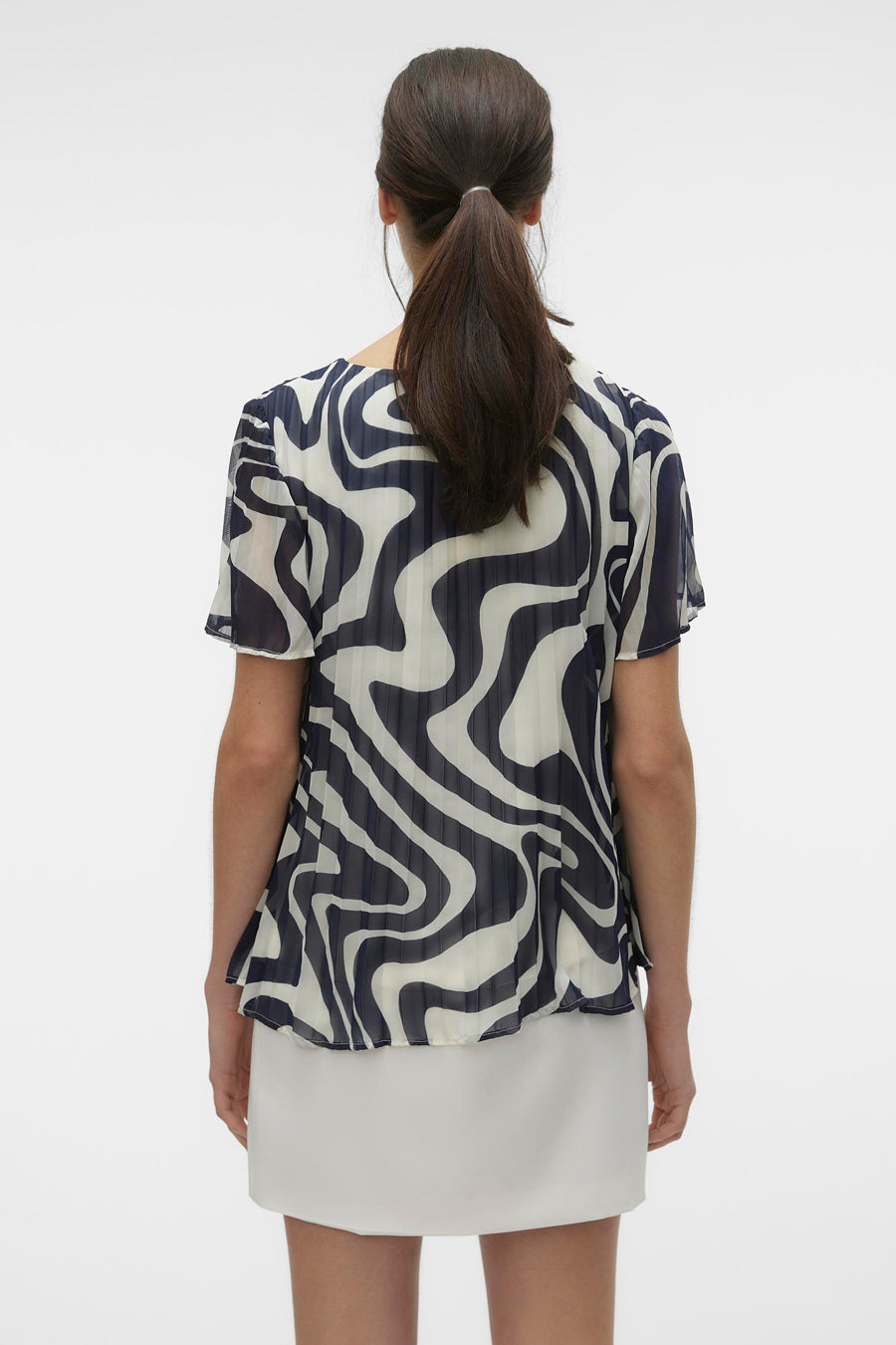 Blouse (korte mouwen) Blauw - VERO MODA®