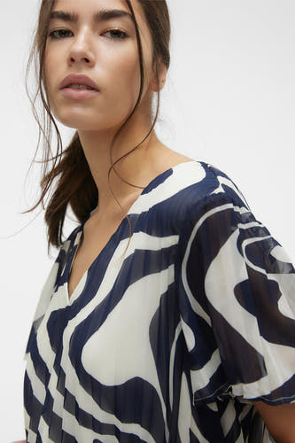 Blouse (korte mouwen) Blauw - VERO MODA®