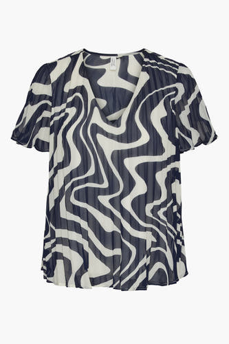 Blouse (korte mouwen) Blauw - VERO MODA®
