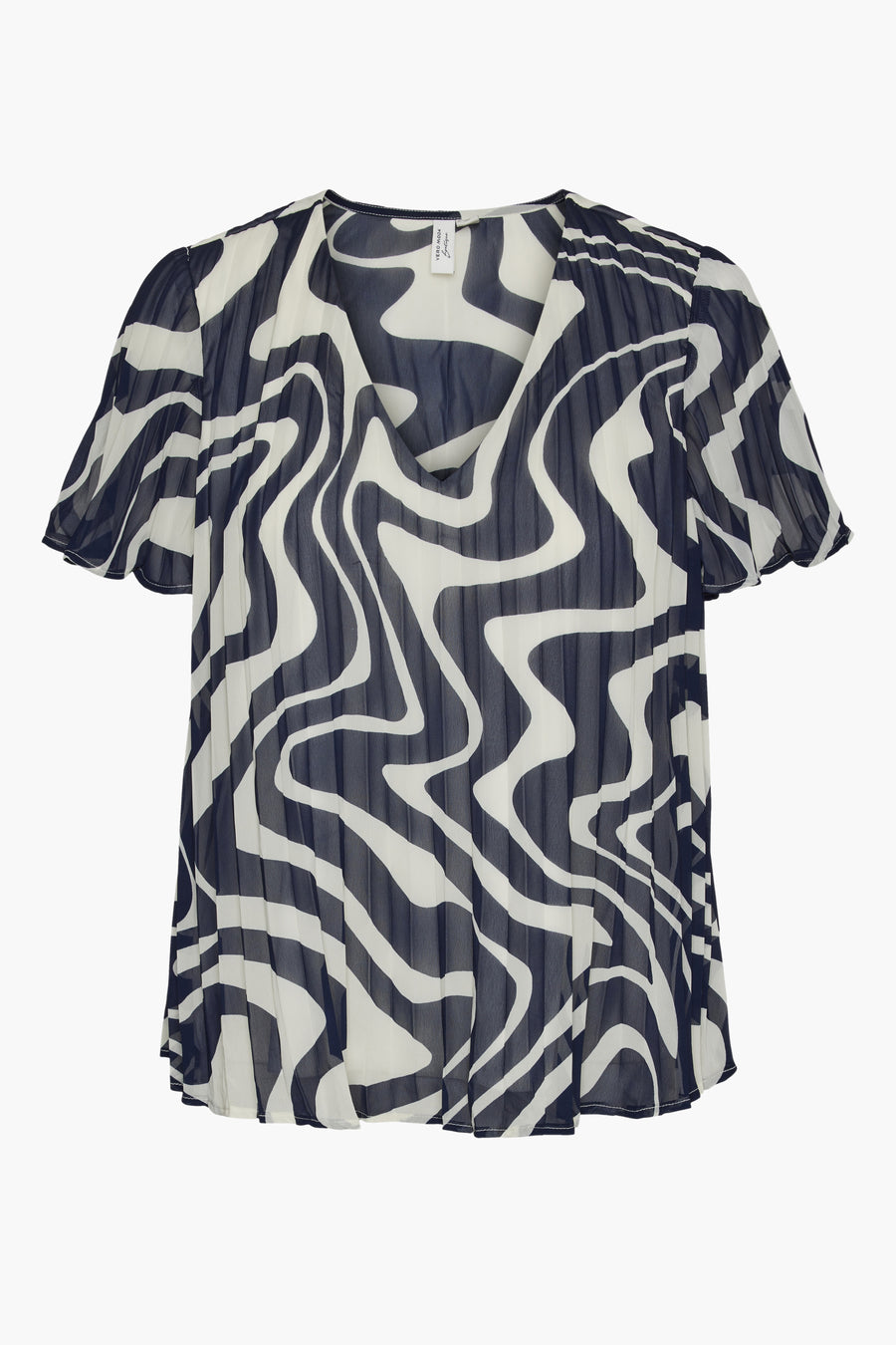 Blouse (korte mouwen) Blauw - VERO MODA®