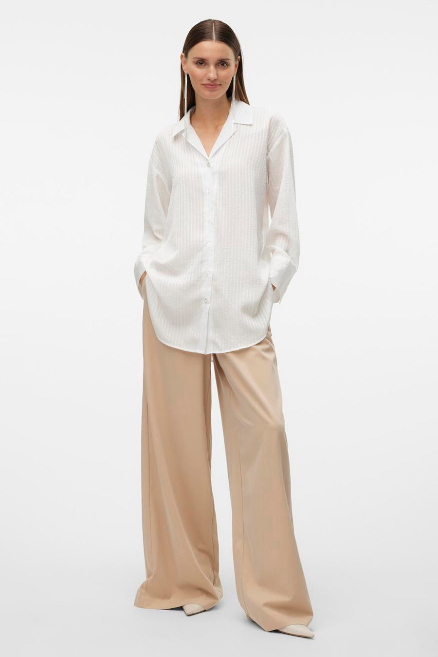 Hemd (lange mouwen) Wit - VERO MODA®