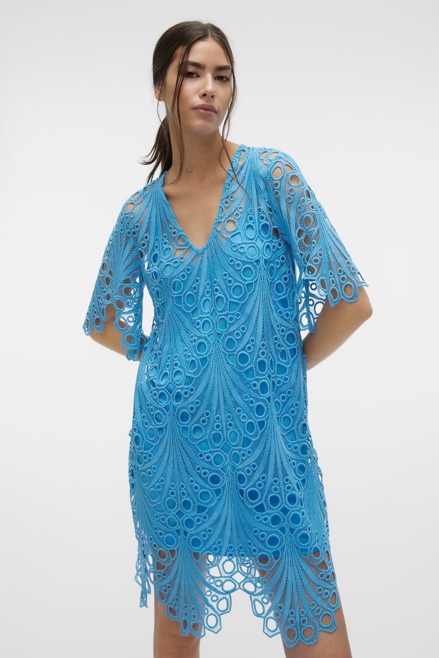 Kleedjes (korte mouwen) Blauw - VERO MODA®
