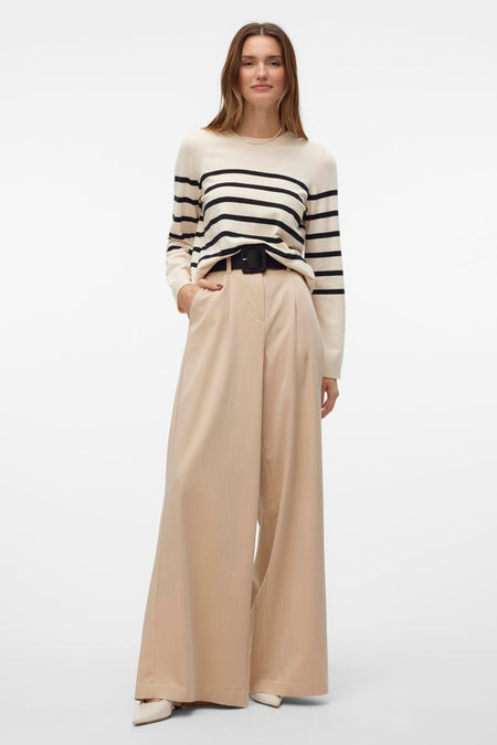 Trui met ronde hals Ecru - VERO MODA®