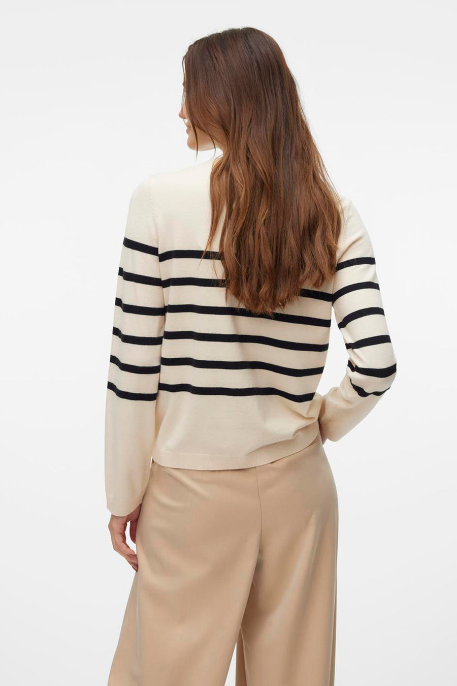 Trui met ronde hals Ecru - VERO MODA®