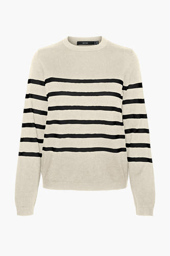 Trui met ronde hals Ecru - VERO MODA®