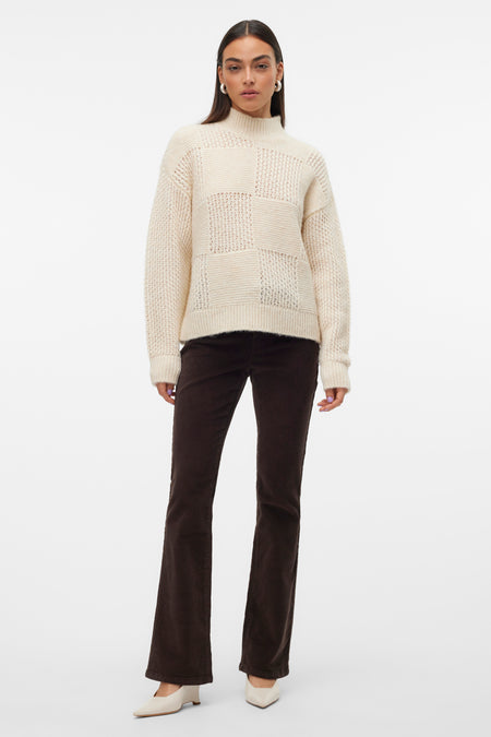 Trui met rolkraag Ecru - VERO MODA®