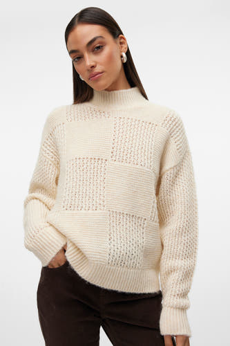 Trui met rolkraag Ecru - VERO MODA®