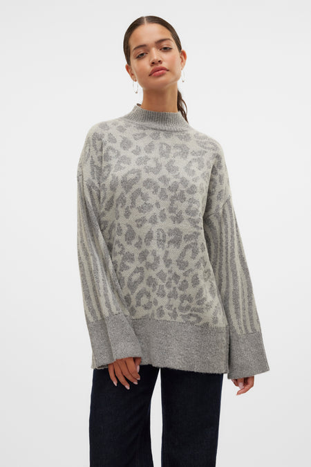 Trui met ronde hals Grijs - VERO MODA®