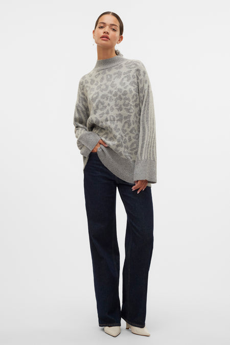 Trui met ronde hals Grijs - VERO MODA®