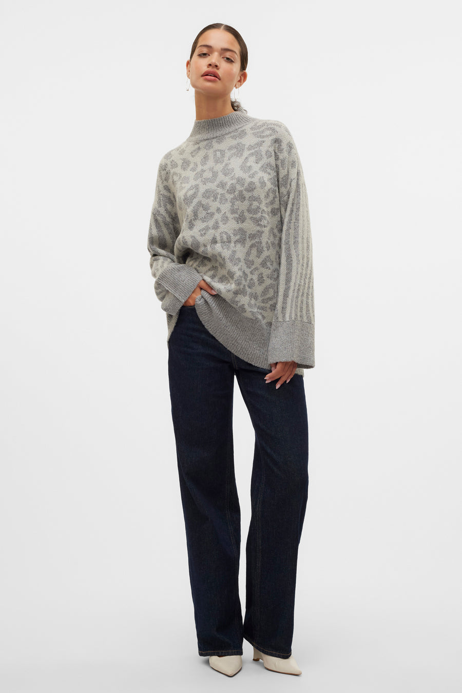 Trui met ronde hals Grijs - VERO MODA®