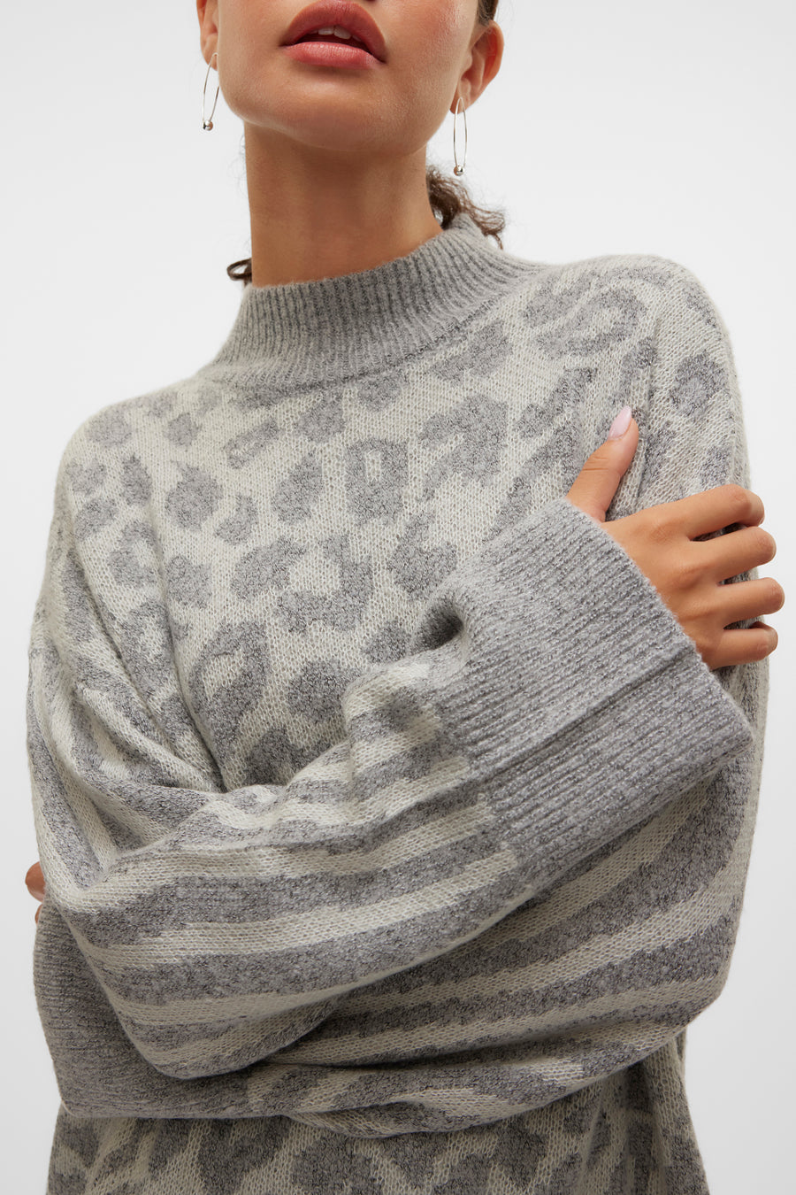 Trui met ronde hals Grijs - VERO MODA®