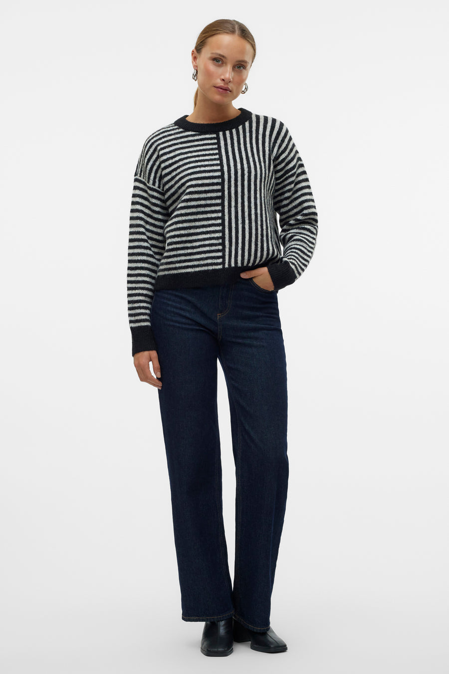Trui met ronde hals Zwart - VERO MODA®