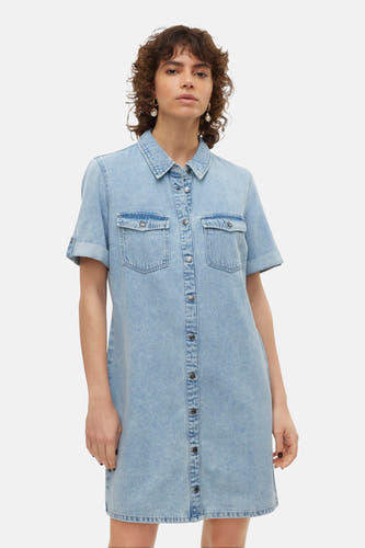 Kleedjes (korte mouwen) Light blue denim - VERO MODA®
