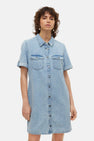 Kleedjes (korte mouwen) Light blue denim - VERO MODA®