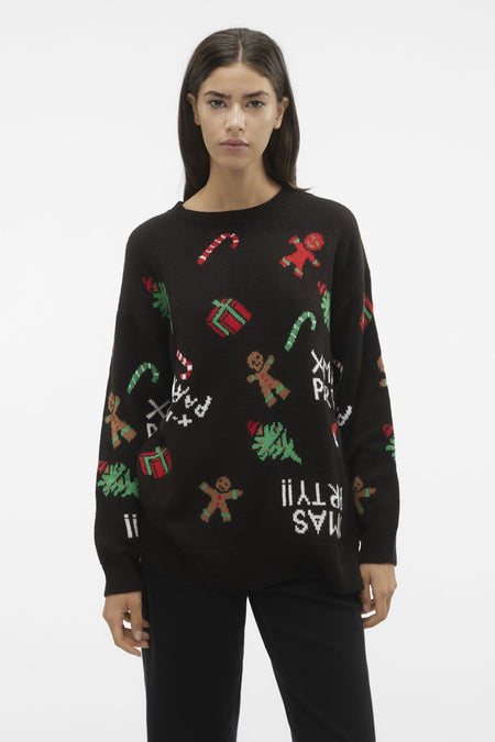 Trui met ronde hals Zwart - VERO MODA®