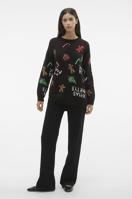 Trui met ronde hals Zwart - VERO MODA®