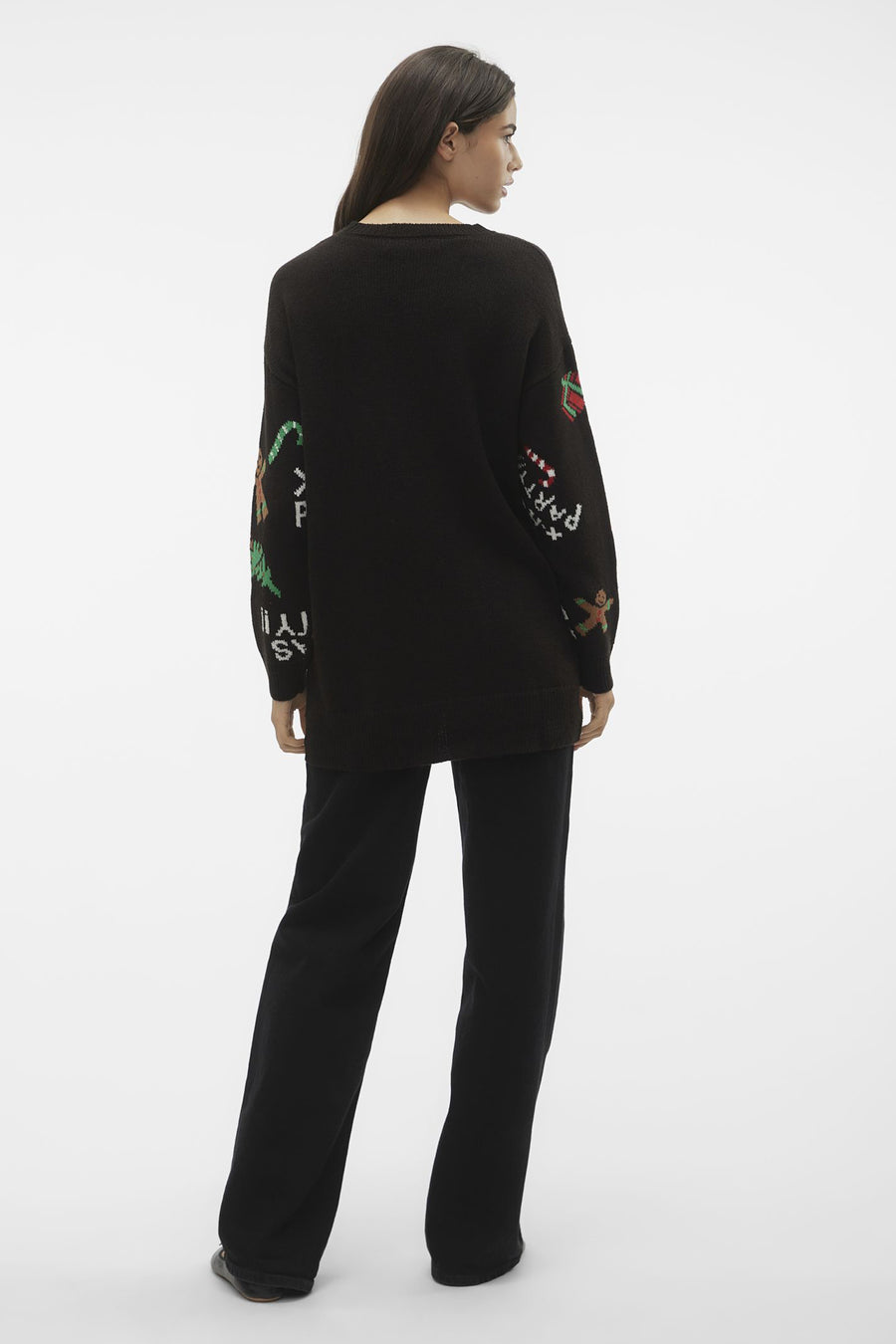 Trui met ronde hals Zwart - VERO MODA®