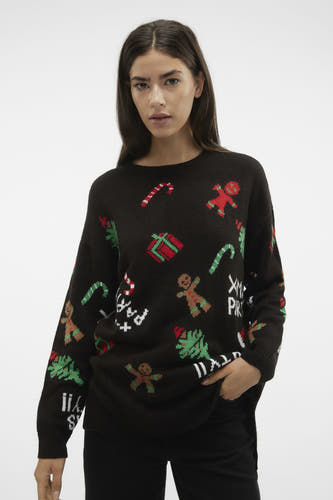 Trui met ronde hals Zwart - VERO MODA®