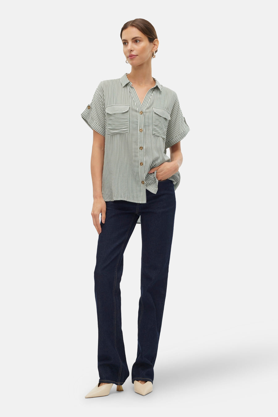 Hemd (korte mouwen) Groen - VERO MODA®