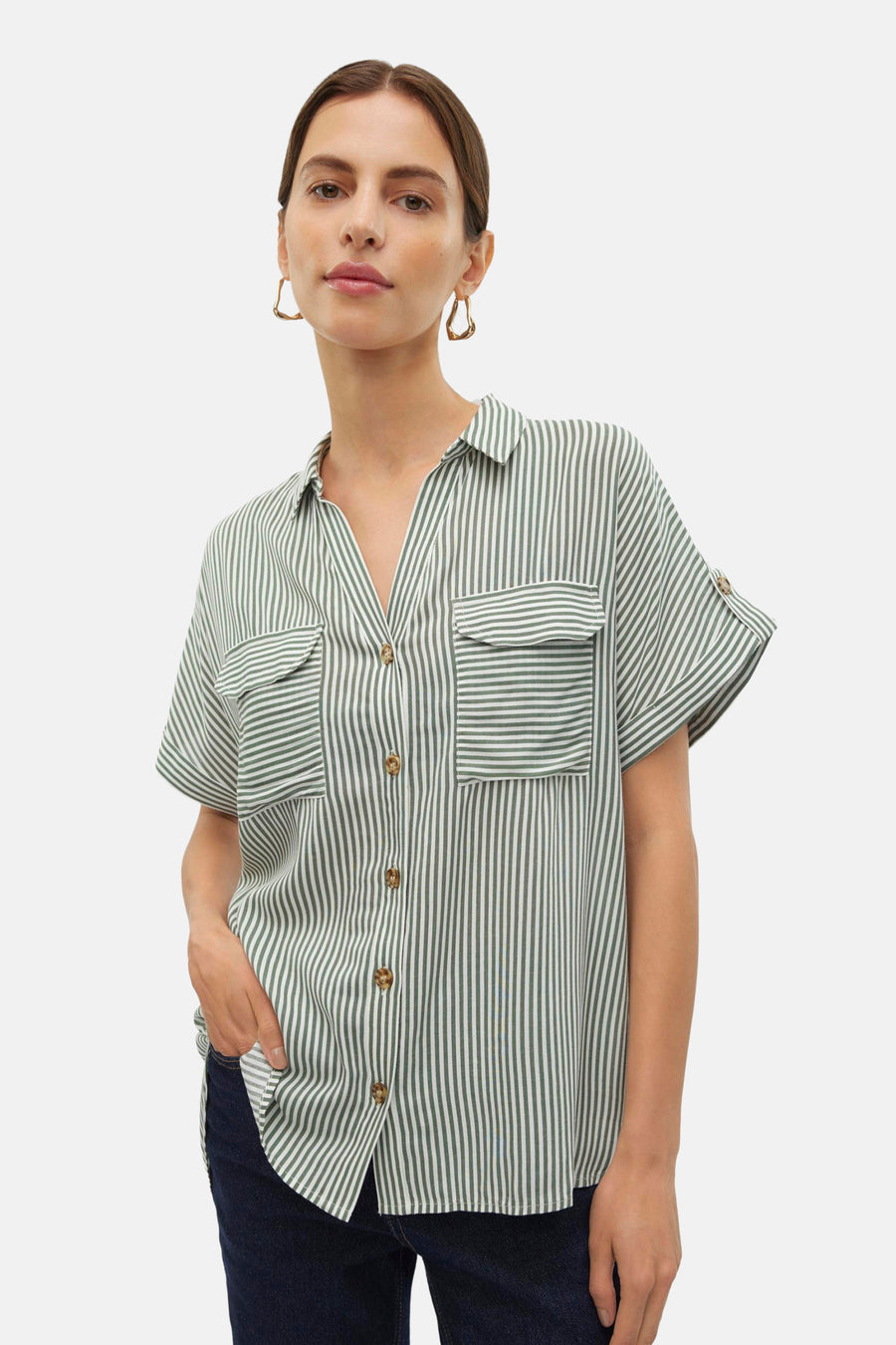 Hemd (korte mouwen) Groen - VERO MODA®