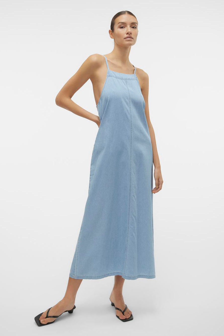 Kleedjes zonder mouwen Light blue denim - VERO MODA®