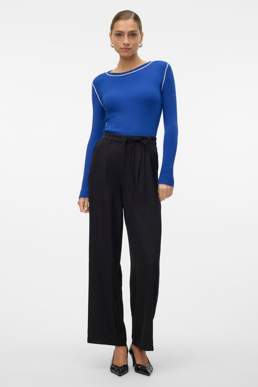 Trui met ronde hals Blauw - VERO MODA®