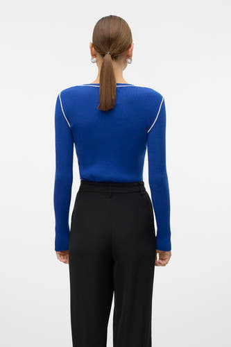 Trui met ronde hals Blauw - VERO MODA®