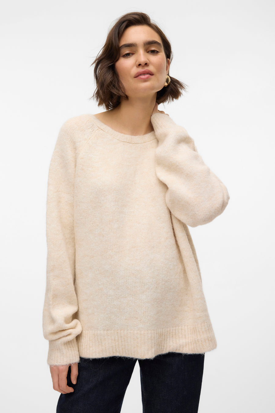 Trui met ronde hals Beige - VERO MODA®