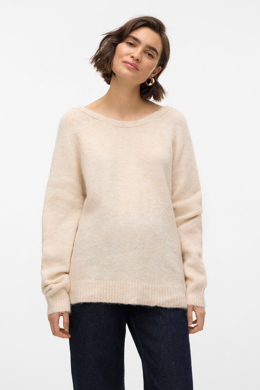 Trui met ronde hals Beige - VERO MODA®