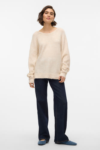 Trui met ronde hals Beige - VERO MODA®