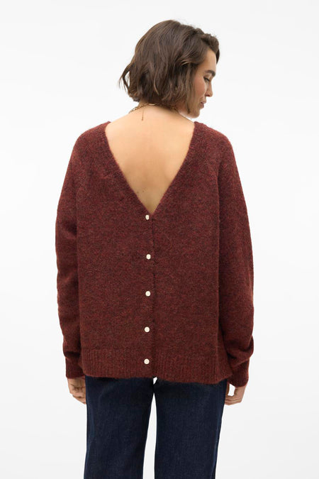 Trui met ronde hals Bruin - VERO MODA®