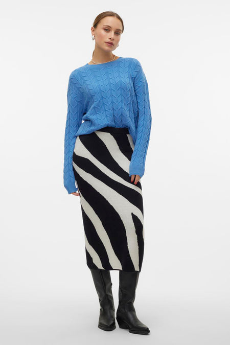 Trui met ronde hals Blauw - VERO MODA®