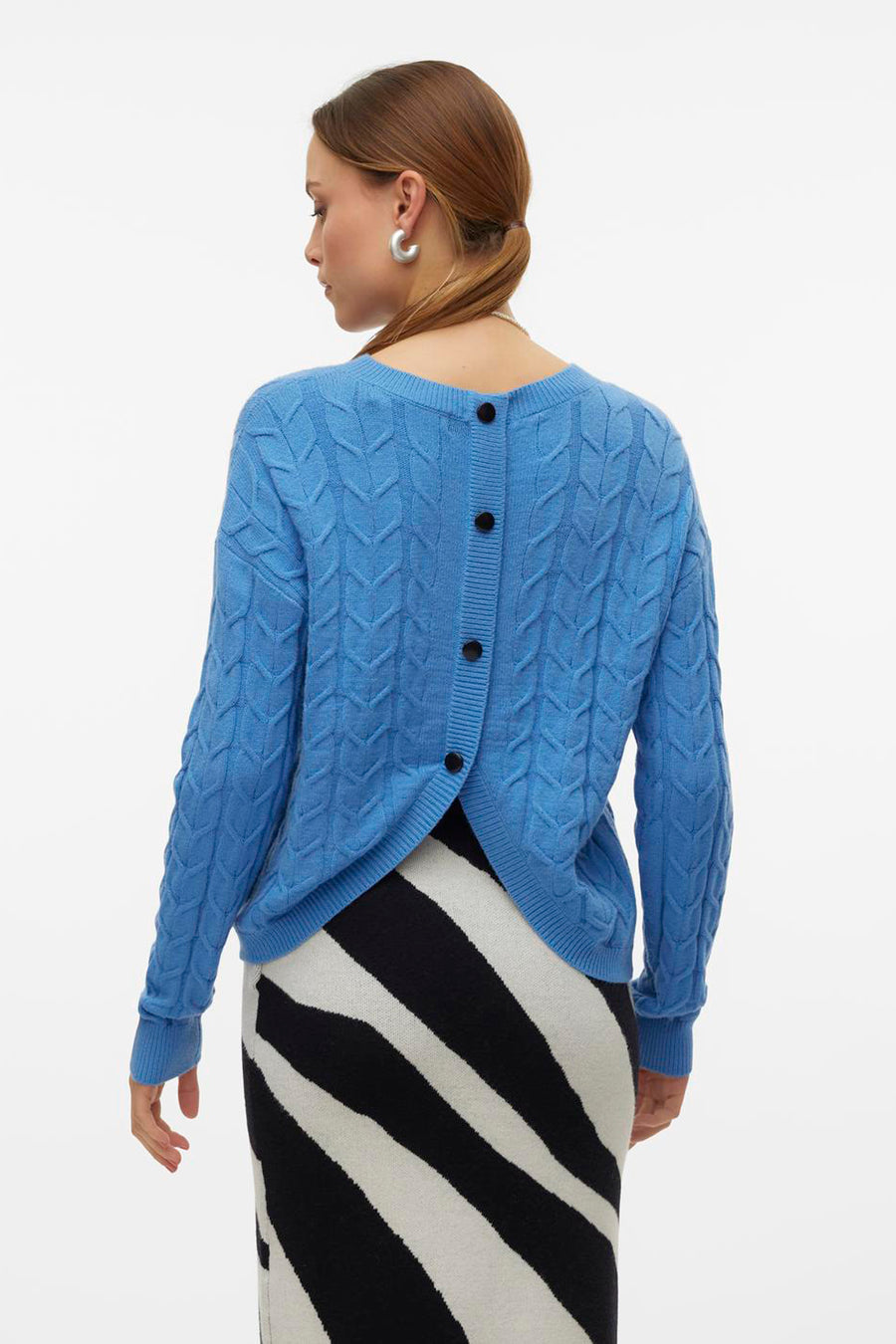 Trui met ronde hals Blauw - VERO MODA®