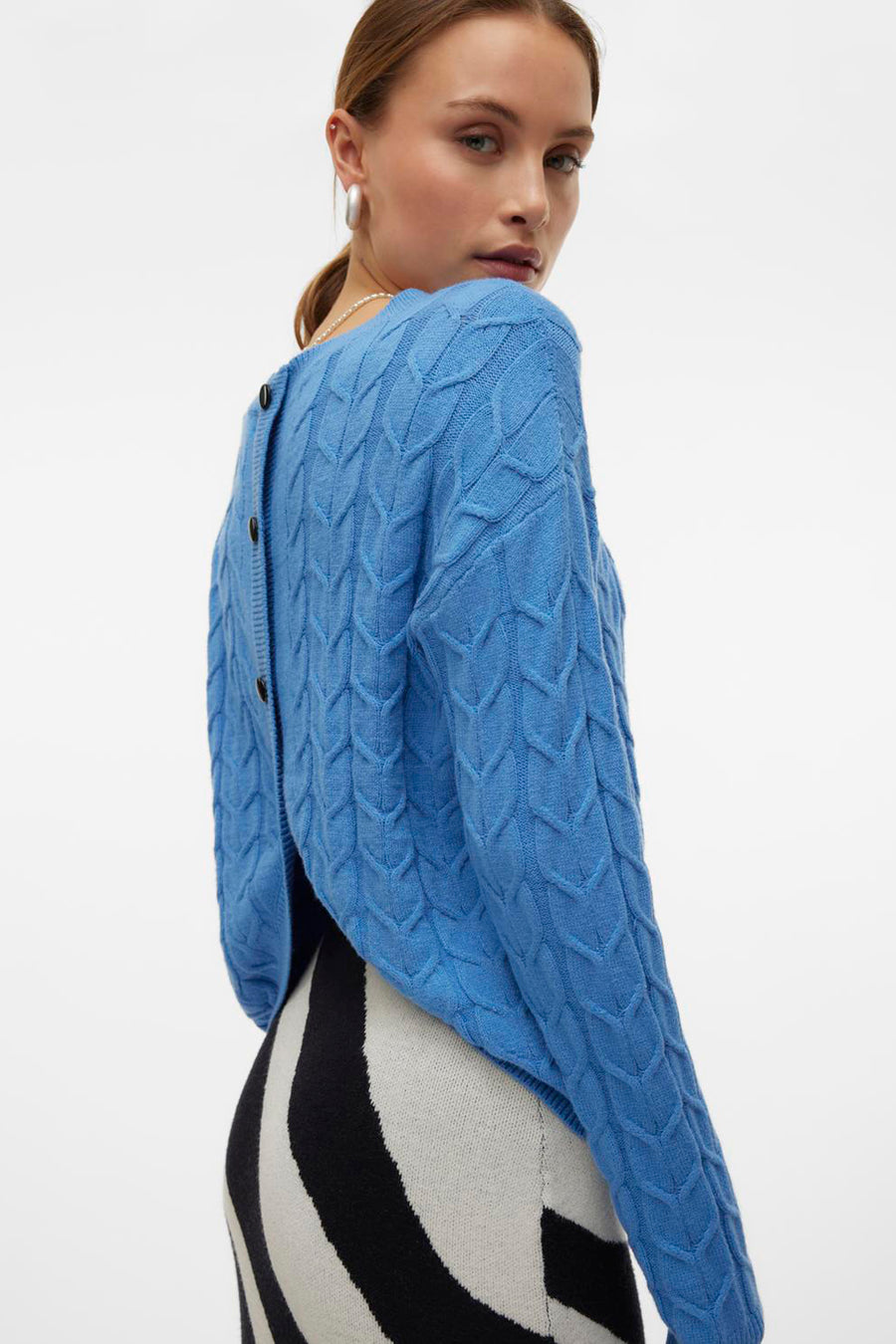 Trui met ronde hals Blauw - VERO MODA®