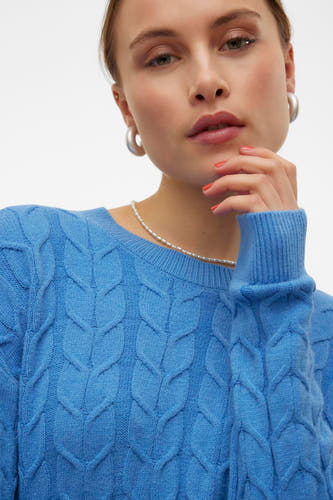 Trui met ronde hals Blauw - VERO MODA®