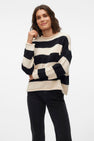 VMLEONORA LS ROLLEDGE O-NK PULLOVER BOO