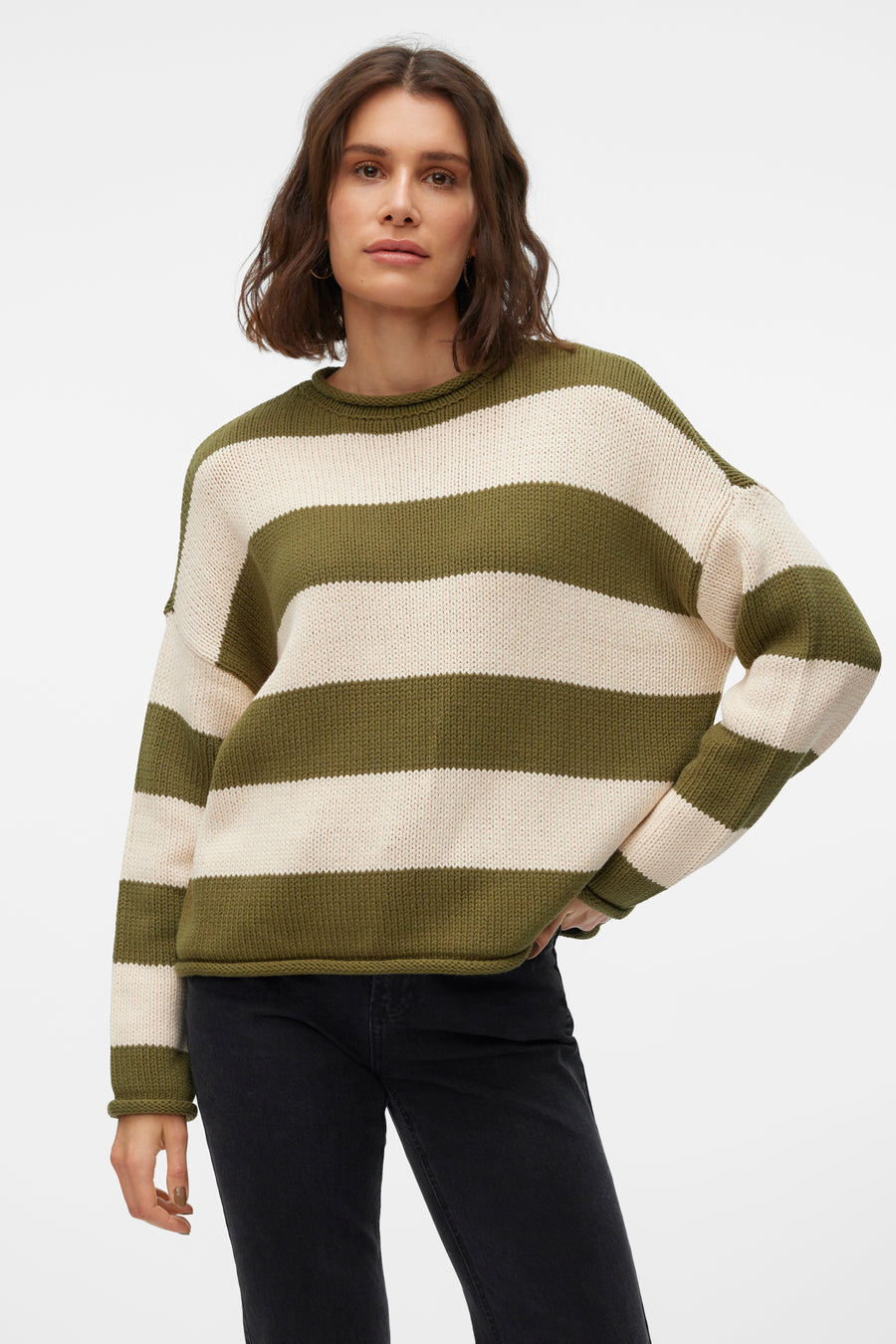 Trui met ronde hals Groen - VERO MODA®