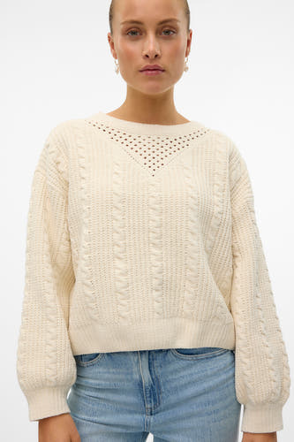 Trui met ronde hals Beige - VERO MODA®