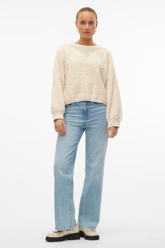 Trui met ronde hals Beige - VERO MODA®